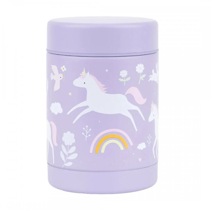 A little lovely company: Θερμός φαγητού από ανοξείδωτο ατσάλι 300ml Unicorn Dreams (SSFJUD02)