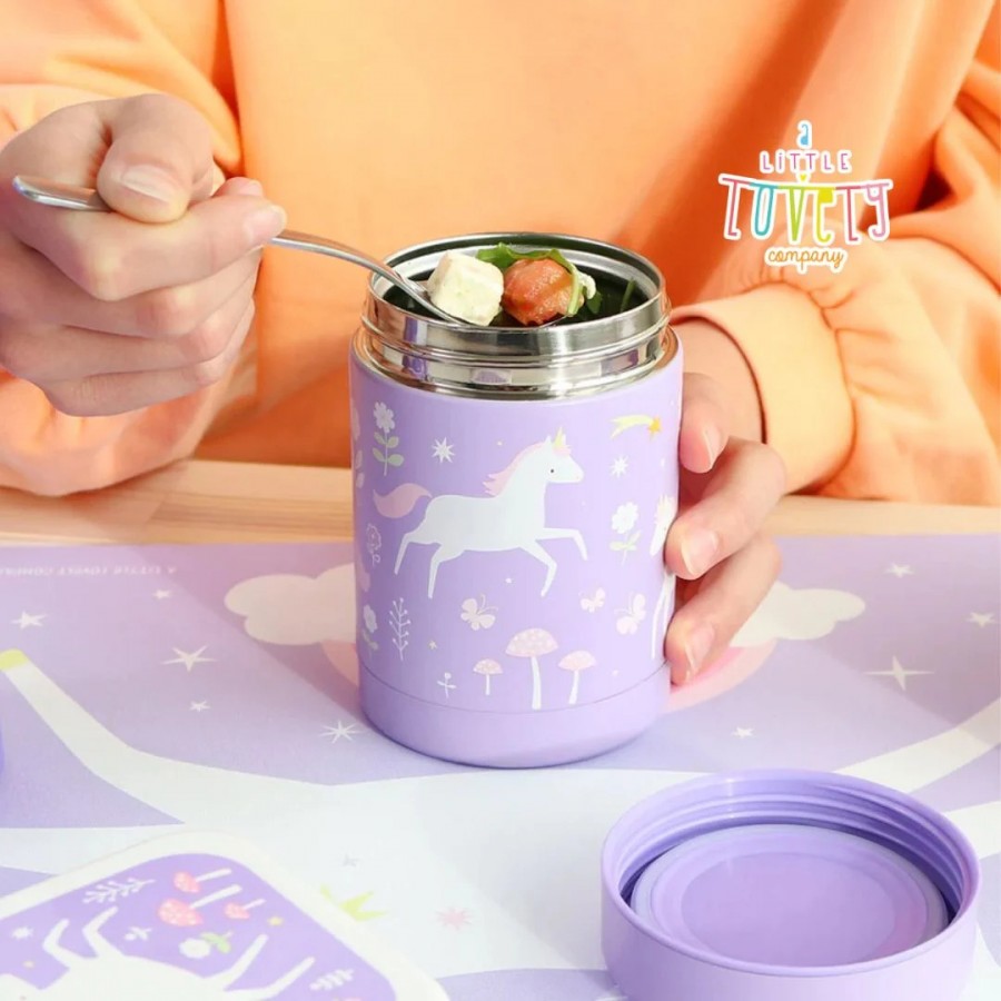 A little lovely company: Θερμός φαγητού από ανοξείδωτο ατσάλι 300ml Unicorn Dreams (SSFJUD02)