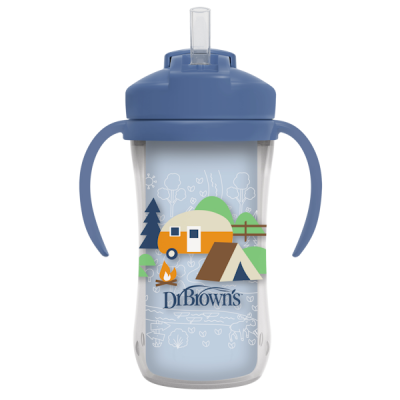 Dr. Brown's Κύπελλο Θερμός 300 ml με Καλαμάκι & Λαβές 12m+ Μπλε (TC01202) Dr. Brown's Κύπελλο Θερμός 300 ml με Καλαμάκι & Λαβές 12m+ Μπλε (TC01202)