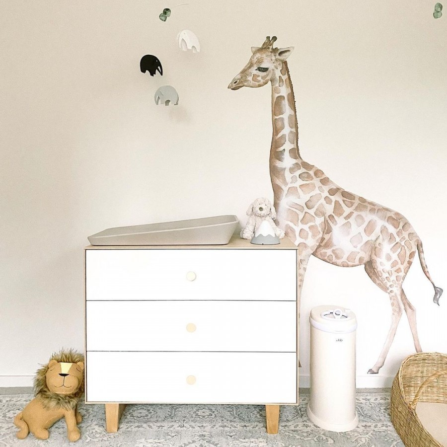 Ubbi: Κάδος για πάνες από ατσάλι με κλειδαριά ασφαλείας-White (UB-10000)