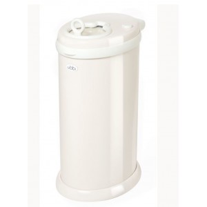 Ubbi: Κάδος για πάνες από ατσάλι με κλειδαριά ασφαλείας- Ivory (UB-10007)