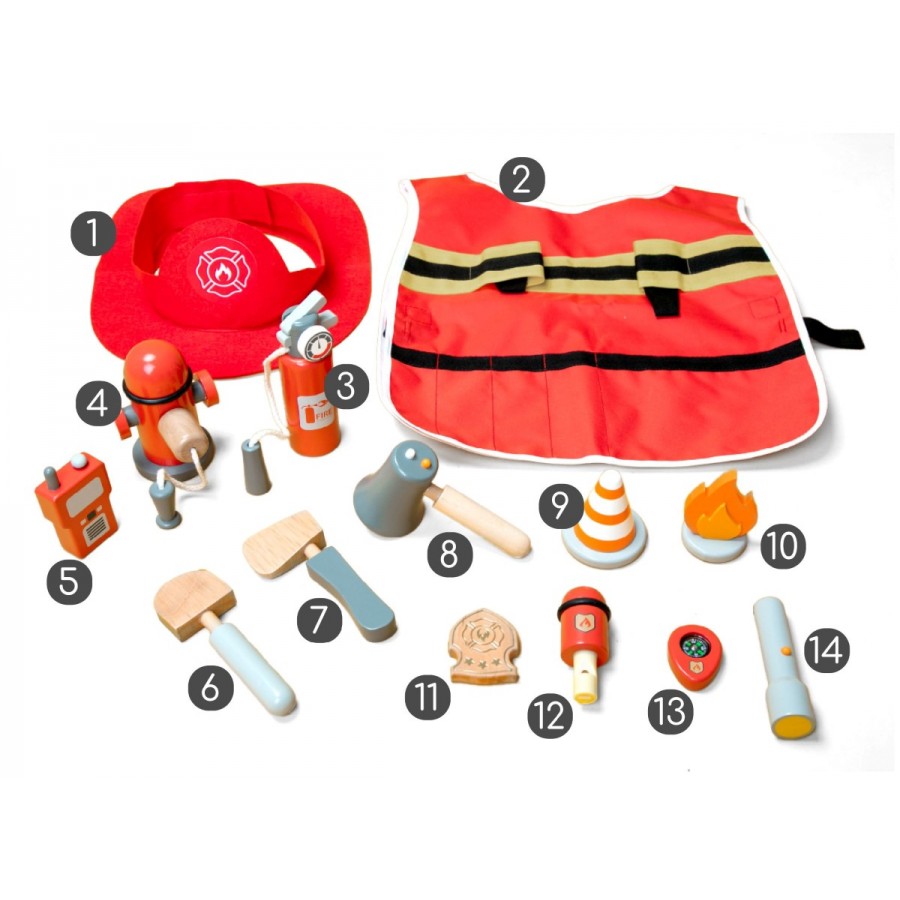 Umu Ξύλινο Σετ Παιχνιδιού: Ο Μικρός Πυροσβέστης (UMU1286)