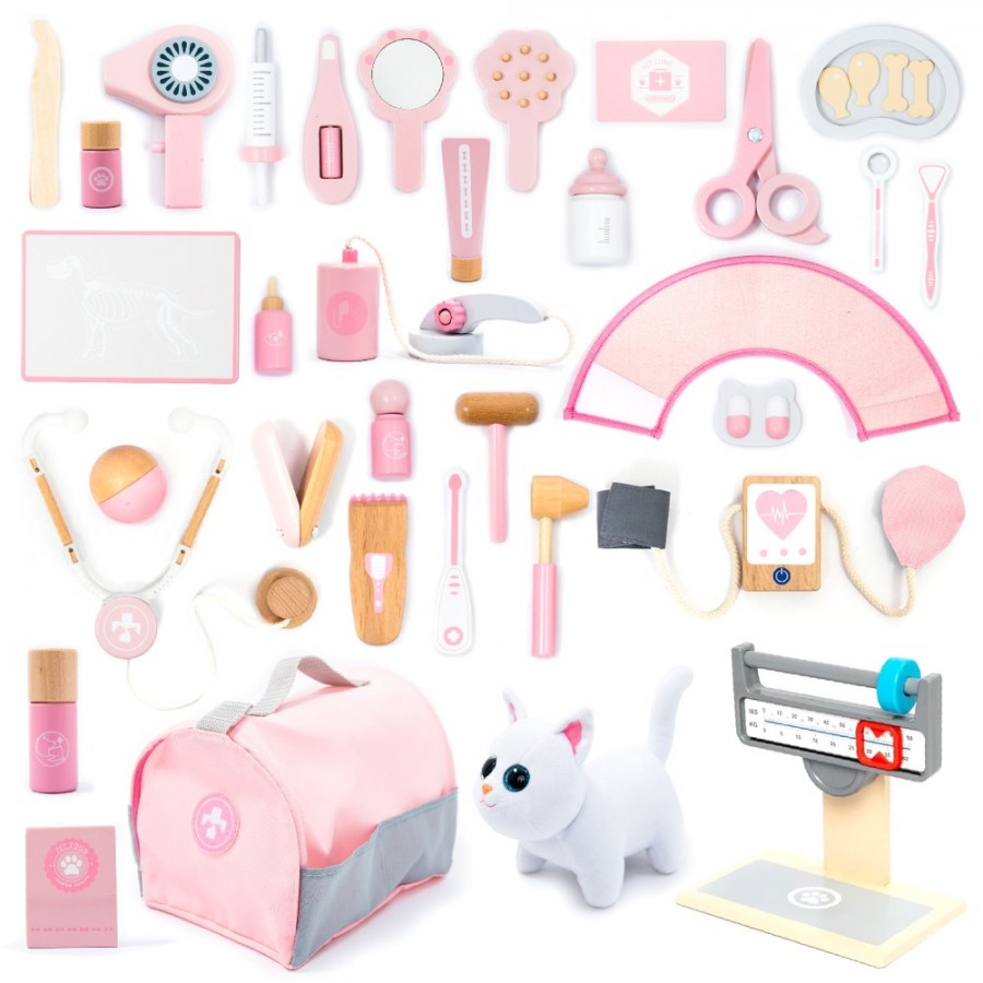 Umu Ξύλινο Σετ Κτηνιάτρου Με Γατάκι (UMU1340)