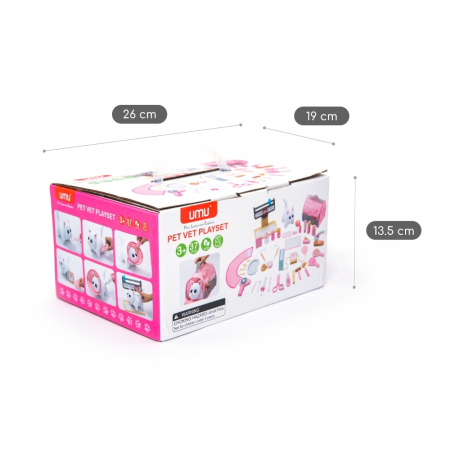 Umu Ξύλινο Σετ Κτηνιάτρου Με Γατάκι (UMU1340)