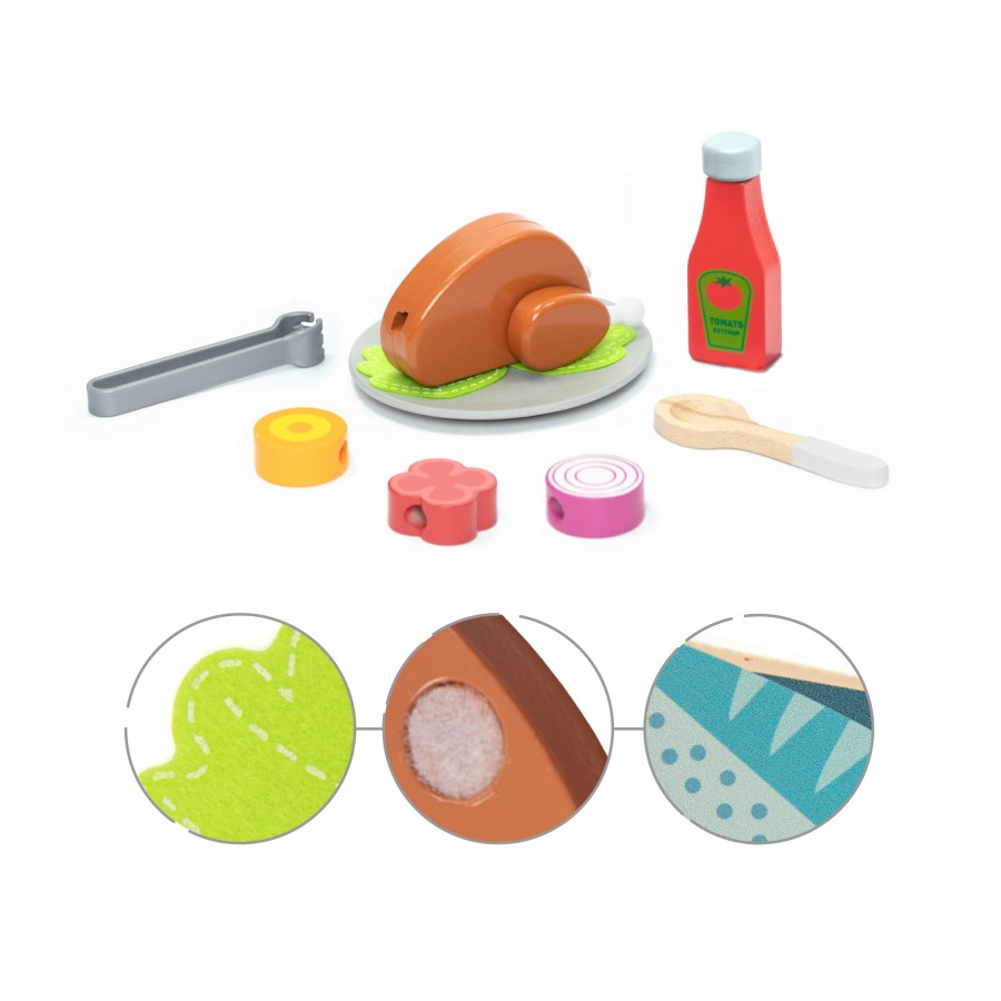 Umu Ξύλινο Σετ Μπάρμπεκιου (UMU1355)