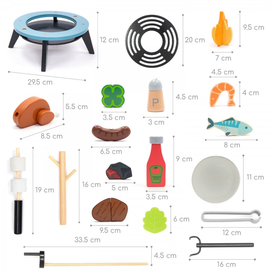 Umu Ξύλινο Σετ Μπάρμπεκιου (UMU1355)