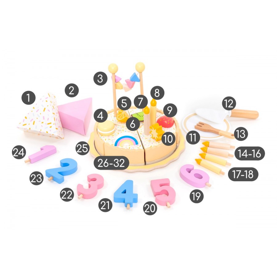 Umu Ξύλινο Σετ Τούρτας (UMU1365)