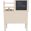 Jabadabado: Ξύλινη παιδική κουζίνα με κατσαρολικά Cream (JB-W7251)