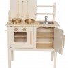Jabadabado: Ξύλινη παιδική κουζίνα με κατσαρολικά Cream (JB-W7251)