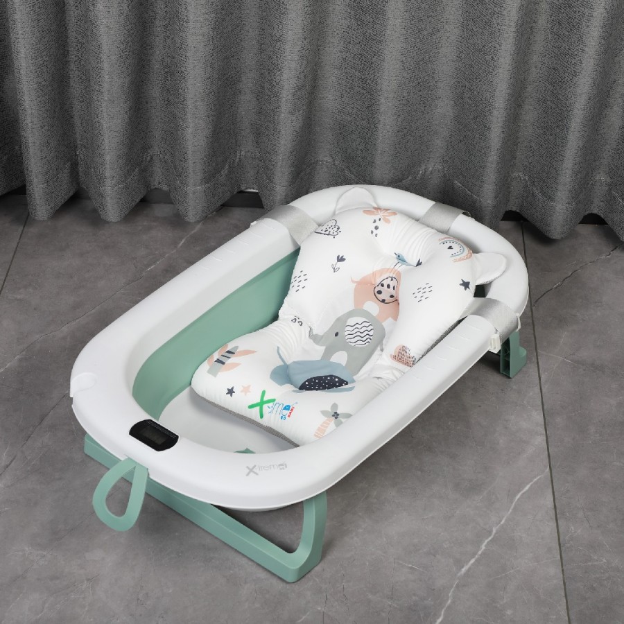 X-treme Baby Πτυσσόμενο μπανάκι μωρού με ενσωματωμένο θερμόμετρο Green (XT319) X-treme Baby Πτυσσόμενο μπανάκι μωρού με ενσωματωμένο θερμόμετρο Green (XT319)