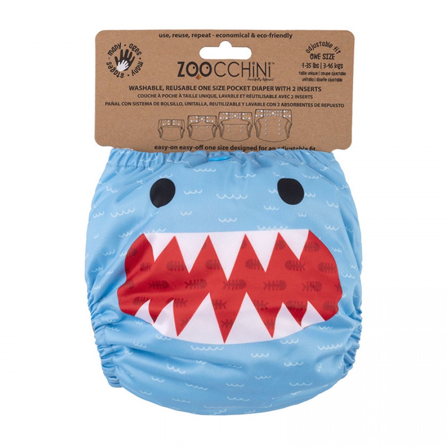 Zoocchini Πλενόμενη Πάνα Shark (ZOO13806)