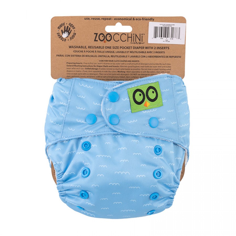 Zoocchini Πλενόμενη Πάνα Shark (ZOO13806)