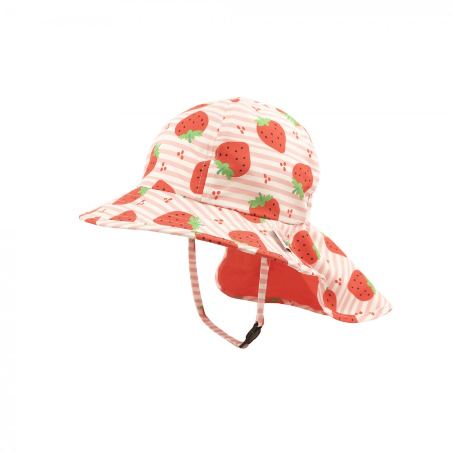 Zoocchini Καπέλο Cape Sunhat UPF50 Strawberry (ZOO15061)