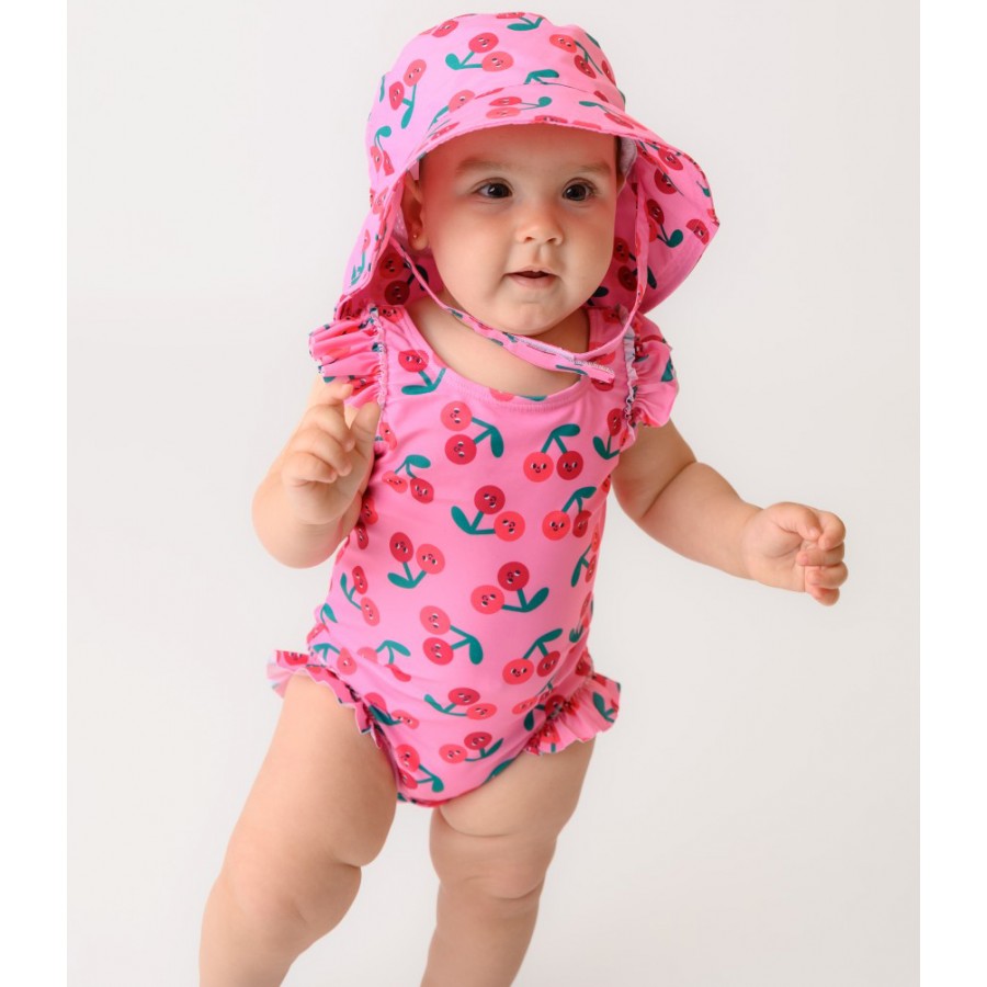 Zoocchini Cape Sunhat UPF50 Cherry 6-24 μηνών (ZOO15069)