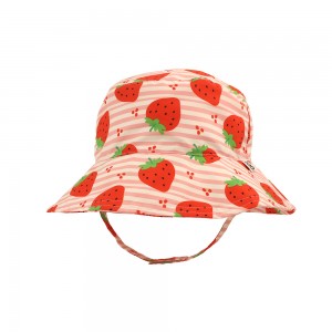 Zoocchini Αντηλιακό Bucket Καπέλο 12-24 μηνών Strawberry (ZOO15103)