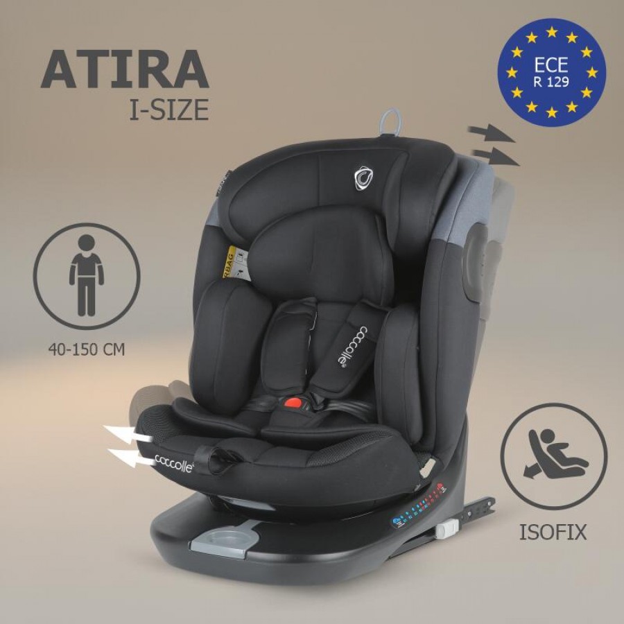 Coccolle Κάθισμα Αυτοκινήτου Atira i-SIZE 40-150cm Diamond Black (324085760) Coccolle Κάθισμα Αυτοκινήτου Atira i-SIZE 40-150cm Diamond Black (324085760)
