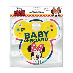 Σήμα Baby on Board με Βεντούζα Minnie (9613) Σήμα Baby on Board με Βεντούζα Minnie (9613)