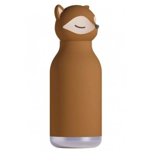 Asobu Μπουκάλι Παιδικό Παγούρι Θερμός Σιλικόνης με Καλαμάκι Non Spill 460ml Bestie Fox (05837)