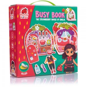 Roter Kafer Busy Book με Velcro Φραουλόσπιτο  (RK1170-01)