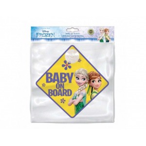 Σήμα Baby on Board με Βεντούζα Frozen (9611) Σήμα Baby on Board με Βεντούζα Frozen (9611)