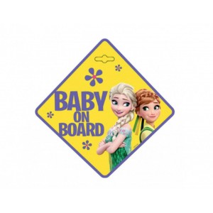Σήμα Baby on Board με Βεντούζα Frozen (9611) Σήμα Baby on Board με Βεντούζα Frozen (9611)