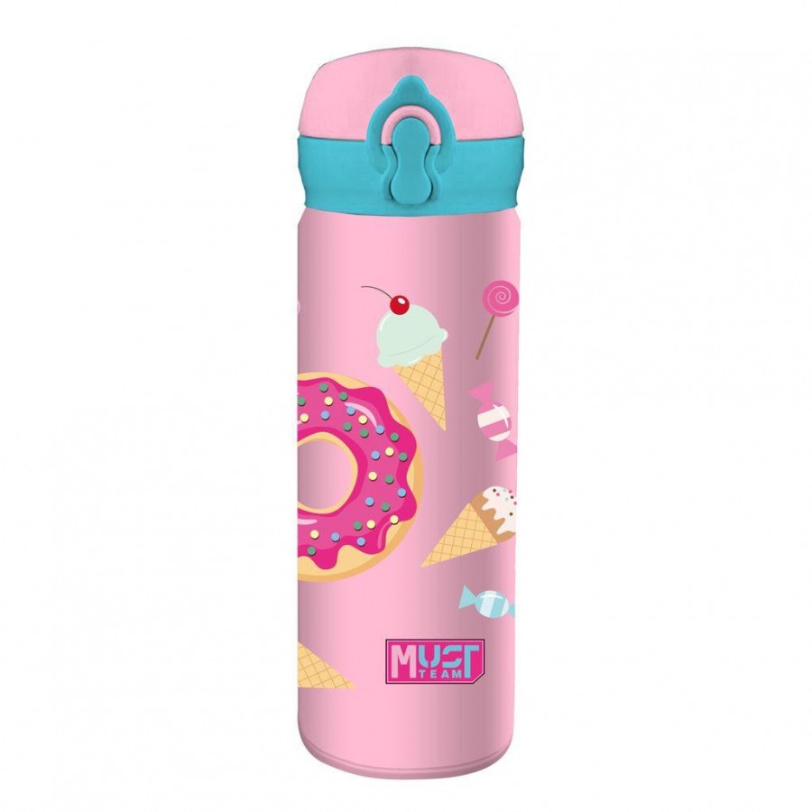 Must Θερμός παιδικό 500ml Ανοξείδωτο με καλαμάκι Γλυκά (586452)