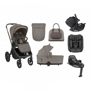 Kikkaboo Goya 5-1 σύστημα μεταφοράς platinum (καρότσι, πορτ μπεμπέ, κάθισμα 40-87, κάθισμα 40-105, βάση isofix) Mocca (10010201705)