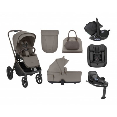 Kikkaboo Goya 5-1 σύστημα μεταφοράς platinum (καρότσι, πορτ μπεμπέ, κάθισμα 40-87, κάθισμα 40-105, βάση isofix) Mocca (10010201705)