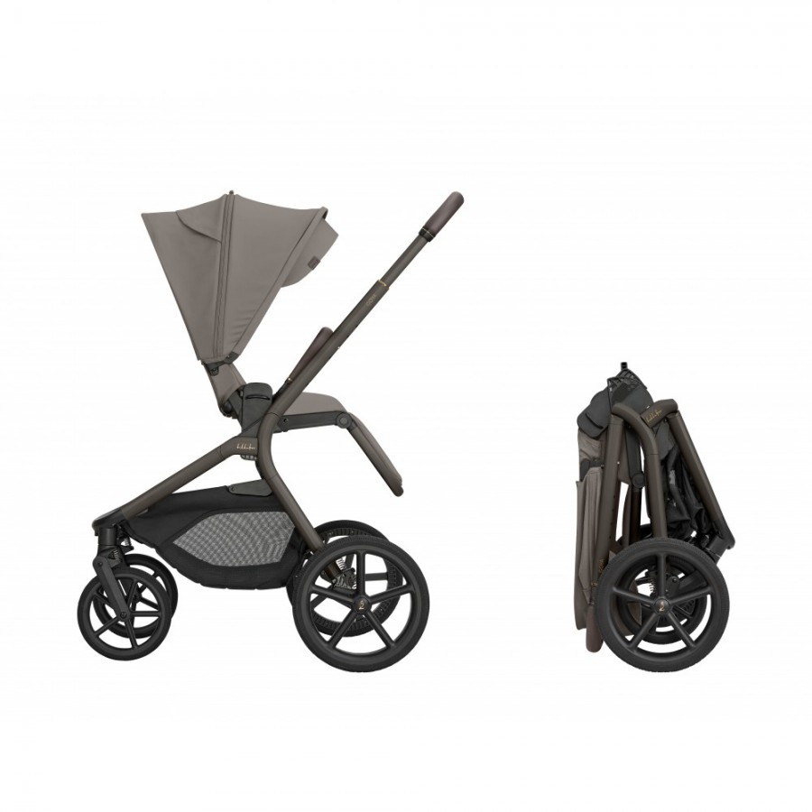 Kikkaboo Goya 5-1 σύστημα μεταφοράς platinum (καρότσι, πορτ μπεμπέ, κάθισμα 40-87, κάθισμα 40-105, βάση isofix) Mocca (10010201705)