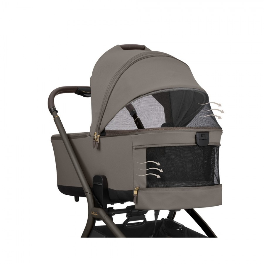 Kikkaboo Goya 5-1 σύστημα μεταφοράς platinum (καρότσι, πορτ μπεμπέ, κάθισμα 40-87, κάθισμα 40-105, βάση isofix) Mocca (10010201705)