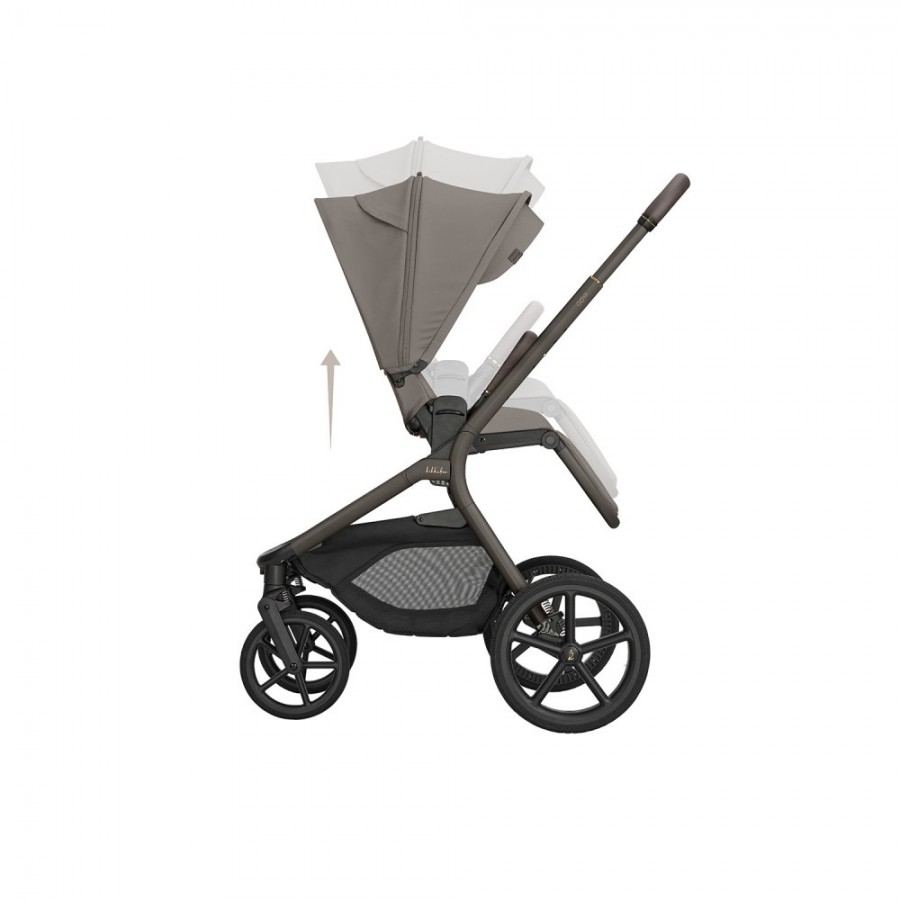 Kikkaboo Goya 5-1 σύστημα μεταφοράς platinum (καρότσι, πορτ μπεμπέ, κάθισμα 40-87, κάθισμα 40-105, βάση isofix) Mocca (10010201705)