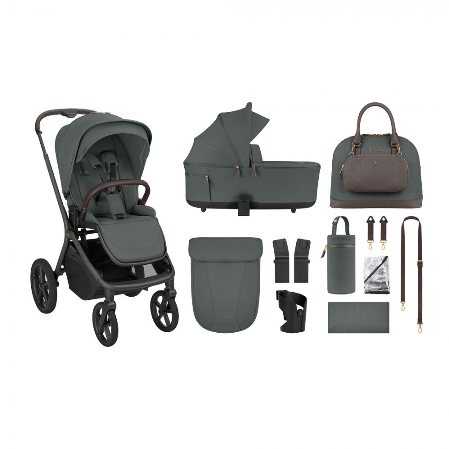 Kikkaboo Goya 5-1 σύστημα μεταφοράς platinum (καρότσι, πορτ μπεμπέ, κάθισμα 40-87, κάθισμα 40-105, βάση isofix) Olive (10010201725)