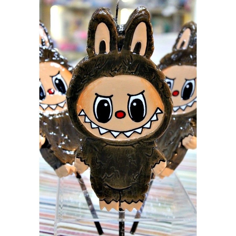 Πασχαλινή λαμπάδα Πλακέτα Γλυκό Τερατάκι Καφέ 20,5 x 10,2cm (001602)