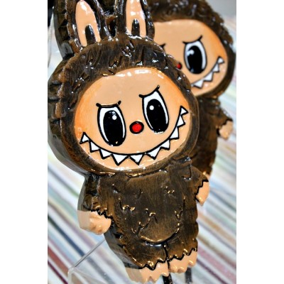 Πασχαλινή λαμπάδα Πλακέτα Γλυκό Τερατάκι Καφέ 20,5 x 10,2cm (001602)