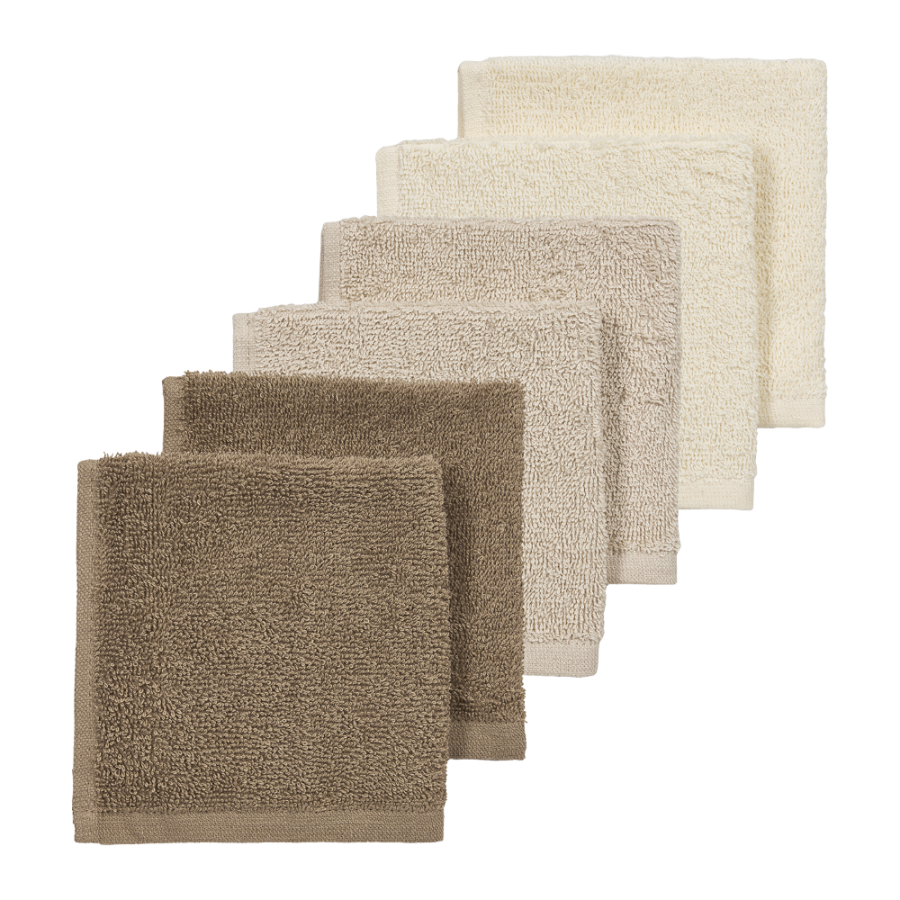 Meyco Πετσετάκια Λαβέτες Πακέτο των 6 Natural/Soft Sand/Taupe (30x30cm) (MEY-167.000.DB.02E) Meyco Πετσετάκια Λαβέτες Πακέτο των 6 Natural/Soft Sand/Taupe (30x30cm) (MEY-167.000.DB.02E)