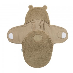 Meyco Wrap Κουβερτούλα Teddy για τη βόλτα Bear Brown (MEY-296.242.80.00)