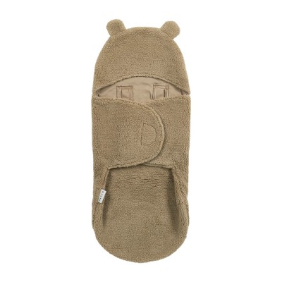 Meyco Wrap Κουβερτούλα Teddy για τη βόλτα Bear Brown (MEY-296.242.80.00)