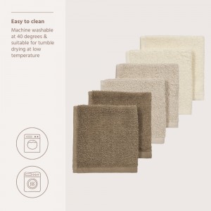 Meyco Πετσετάκια Λαβέτες Πακέτο των 6 Natural/Soft Sand/Taupe (30x30cm) (MEY-167.000.DB.02E) Meyco Πετσετάκια Λαβέτες Πακέτο των 6 Natural/Soft Sand/Taupe (30x30cm) (MEY-167.000.DB.02E)
