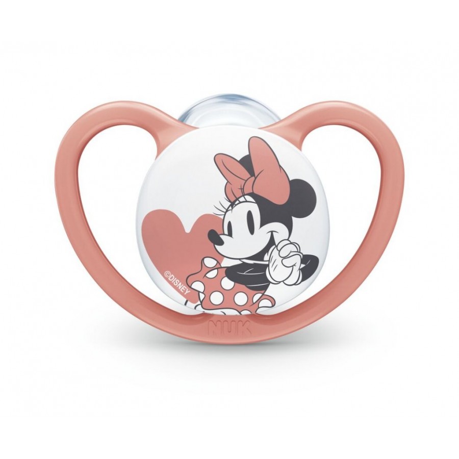 Nuk Ορθοδοντική Πιπίλα Σιλικόνης για 18-36 μηνών Minnie με Θήκη (10739747)