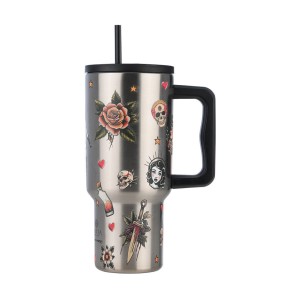 Estia θερμός Straw Tumbler XL Save The Aegean 900ml Old School (01-32050)  Estia θερμός Straw Tumbler XL Save The Aegean 900ml Old School (01-32050)