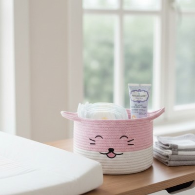 Gamberritos Πλεκτό Καλάθι Οργάνωσης Kitten Pink 30x20εκ. ( 10865-P) Gamberritos Πλεκτό Καλάθι Οργάνωσης Kitten Pink 30x20εκ. ( 10865-P)