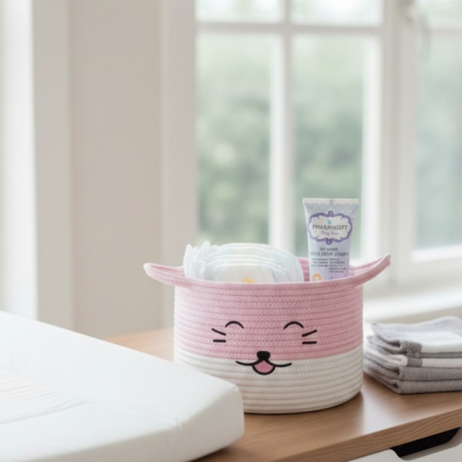 Gamberritos Πλεκτό Καλάθι Οργάνωσης Kitten Pink 30x20εκ. ( 10865-P) Gamberritos Πλεκτό Καλάθι Οργάνωσης Kitten Pink 30x20εκ. ( 10865-P)