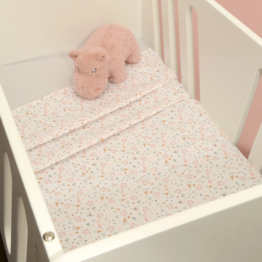 Baby Oliver Σετ σεντόνια 2τεμαχίων για βρεφικό λίκνο Pink (46-6704/219)