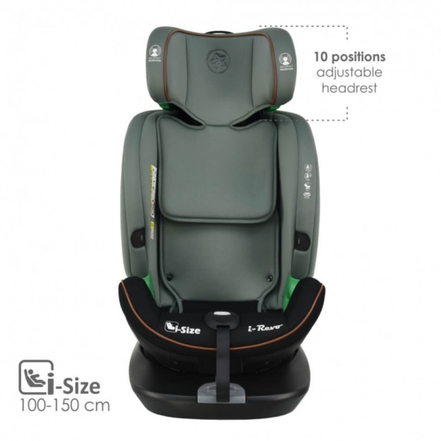 Bebestars Κάθισμα Αυτοκινήτου I-Revo Isofix i-Size 360° Olive ( 906-176)