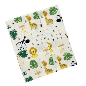 Bunnybebe Πάνα χασέ εμπριμέ (80×80), Safari Ecru (780-SAFARI-ΕΚΡΟΥ) Bunnybebe Πάνα χασέ εμπριμέ (80×80), Safari Ecru (780-SAFARI-ΕΚΡΟΥ)