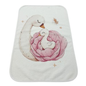 Bunnybebe Σελτές 45×65 με τύπωμα, Swan (733-SWAN) Bunnybebe Σελτές 45×65 με τύπωμα, Swan (733-SWAN)