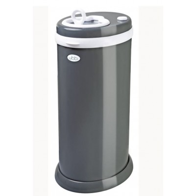 Ubbi: Κάδος για πάνες από ατσάλι με κλειδαριά ασφαλείας- Slate (UB-10030)