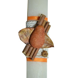 Χειροποίητη Αρωματική Λαμπάδα Με Διακοσμητικά Φύλλα (2024353) Χειροποίητη Αρωματική Λαμπάδα Με Διακοσμητικά Φύλλα (2024353)