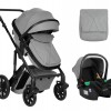 KikkaBoo Καρότσι Darling 3 σε 1 Light Grey (31001010249)