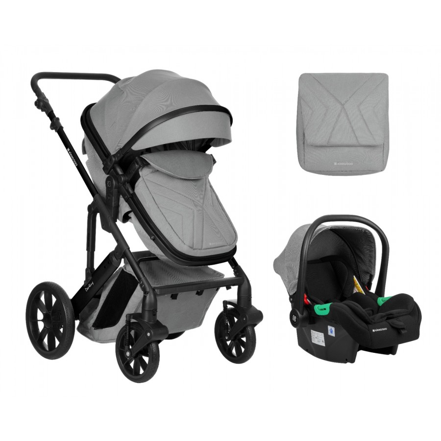 KikkaBoo Καρότσι Darling 3 σε 1 Light Grey (31001010249)
